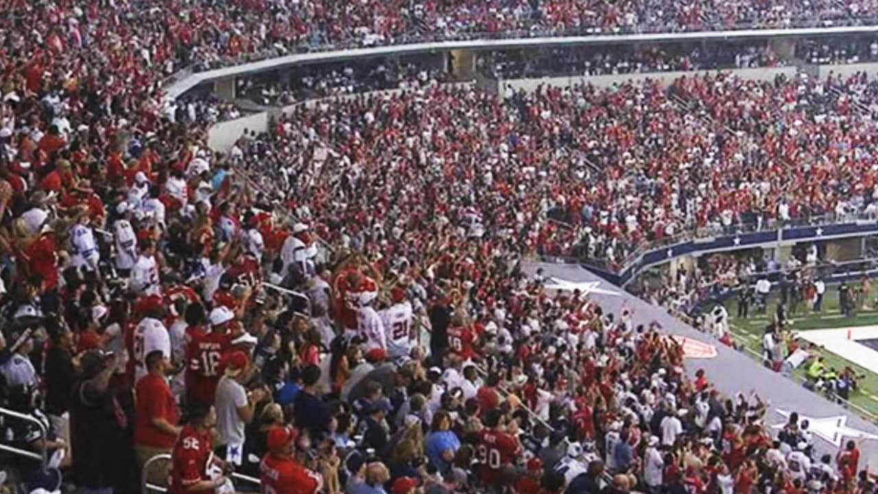 RV lot at AT&T Stadium pretty sparse as fans look to keep warm ahead of  Saturday's game