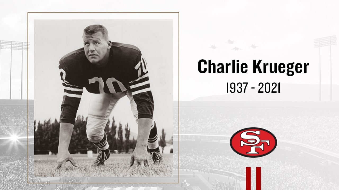 CHARLIE KRUEGER  San Francisco 49ers 1969 Wilson Throwback NFL