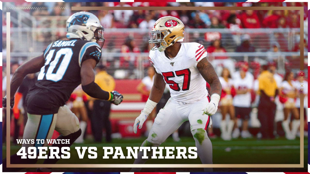 where to watch 49ers vs panthers