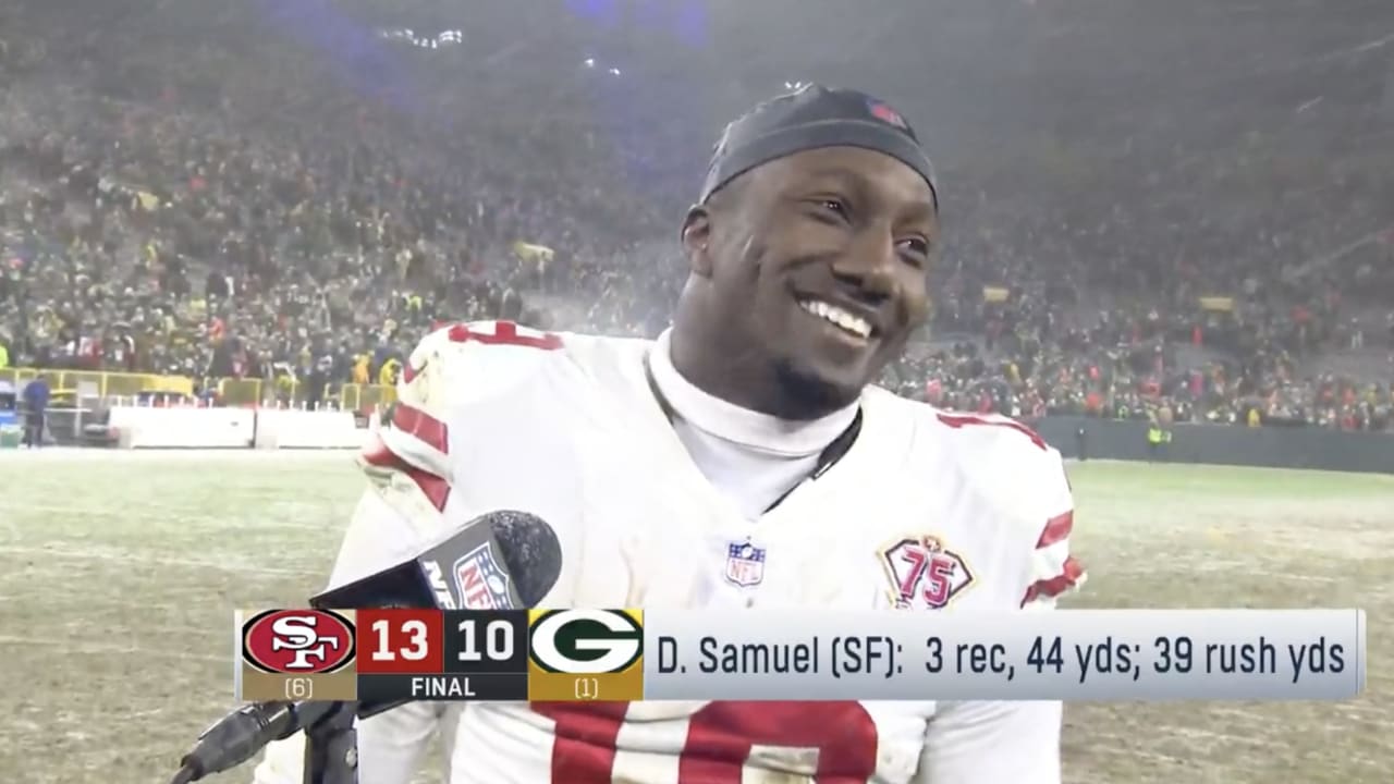 Deebo Samuel: Win in Green Bay 'Means a Lot for this Team'