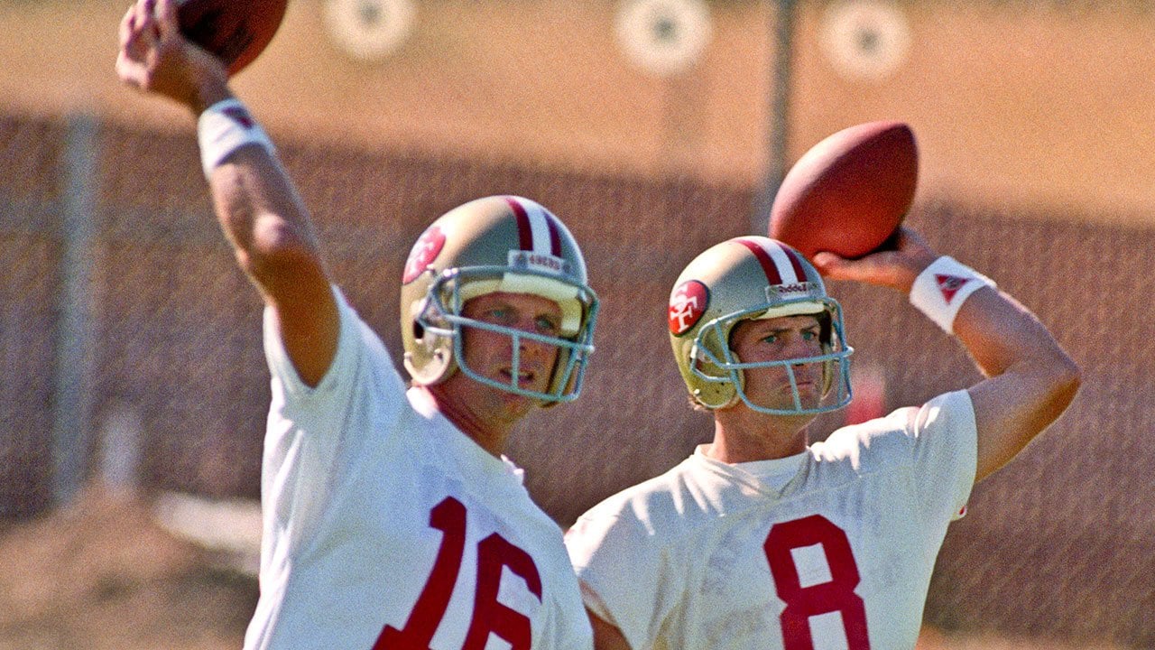 25 years ago today, Steve Young gets the Joe Montana monkey off