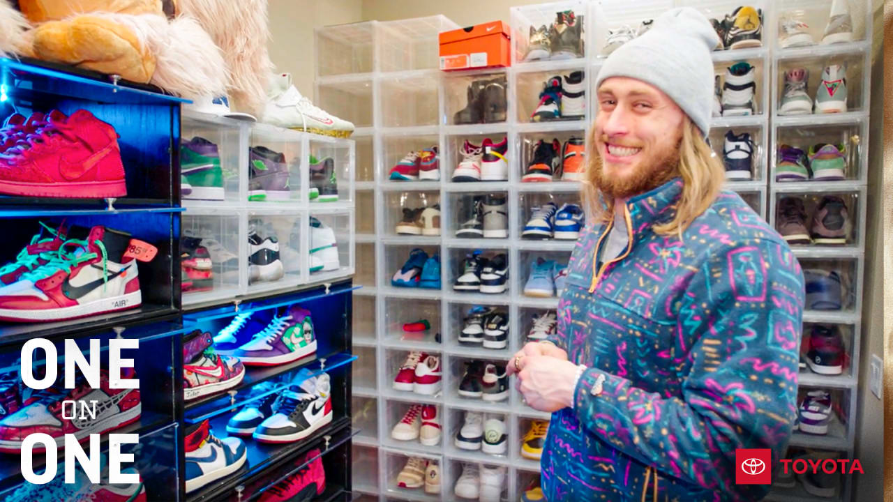 1-on-1: George Kittle Takes You Inside His Shoe Closet