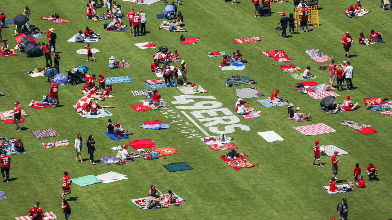 San Francisco 49ers - One month 'til the #49ers Picnic on the Field  benefiting the 49ers Foundation! Included in your ticket: • complimentary  meal • tastings from local breweries • games &