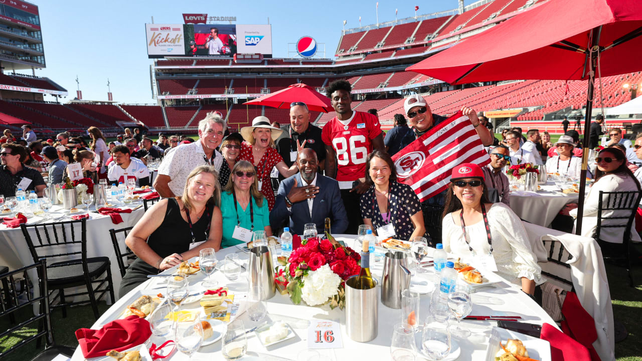 San Francisco 49ers - One month 'til the #49ers Picnic on the Field  benefiting the 49ers Foundation! Included in your ticket: • complimentary  meal • tastings from local breweries • games &