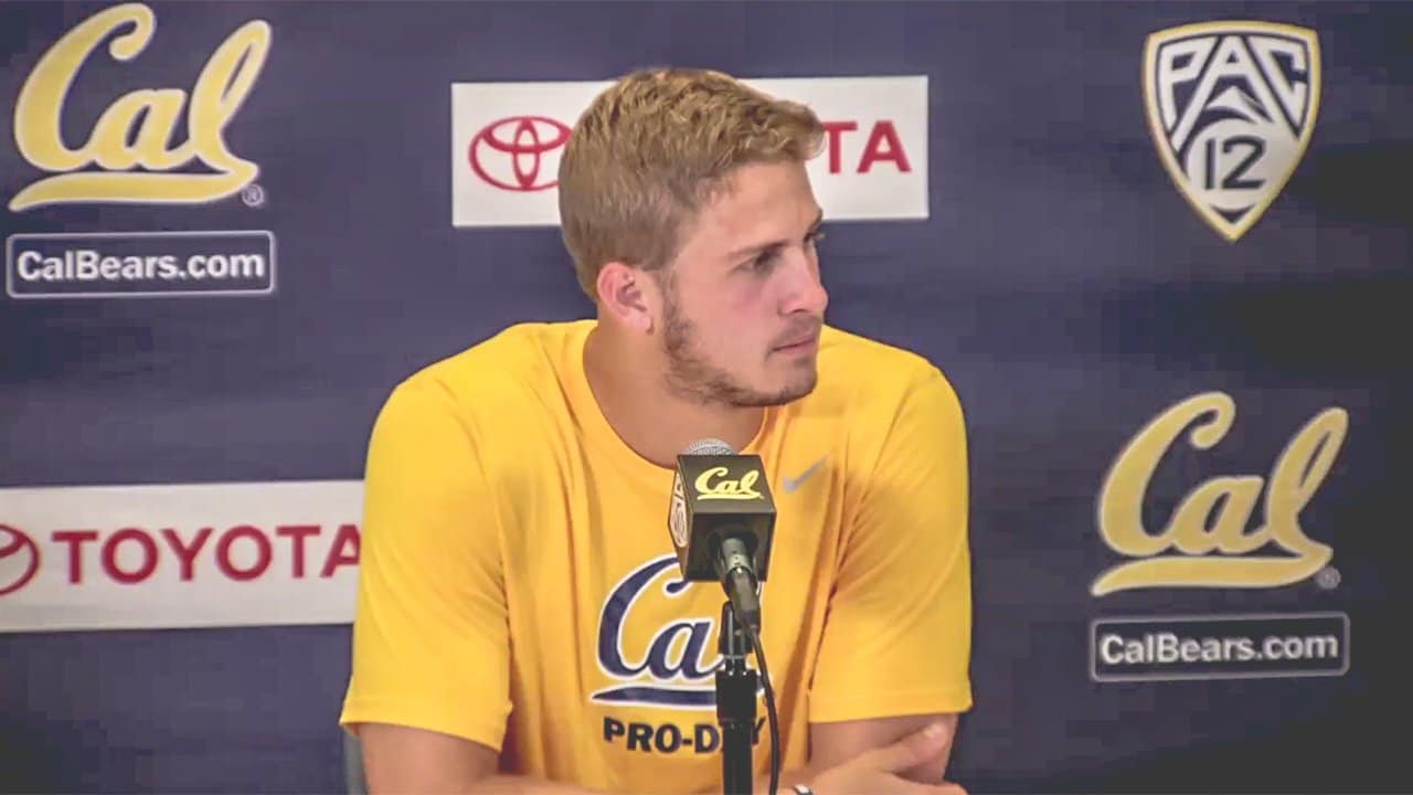 Qb Jared Goff Press Conference Following Pro Day 