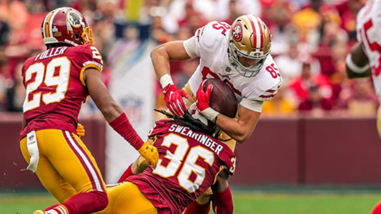 San Francisco 49ers' Jordan Reed shines in place of George Kittle