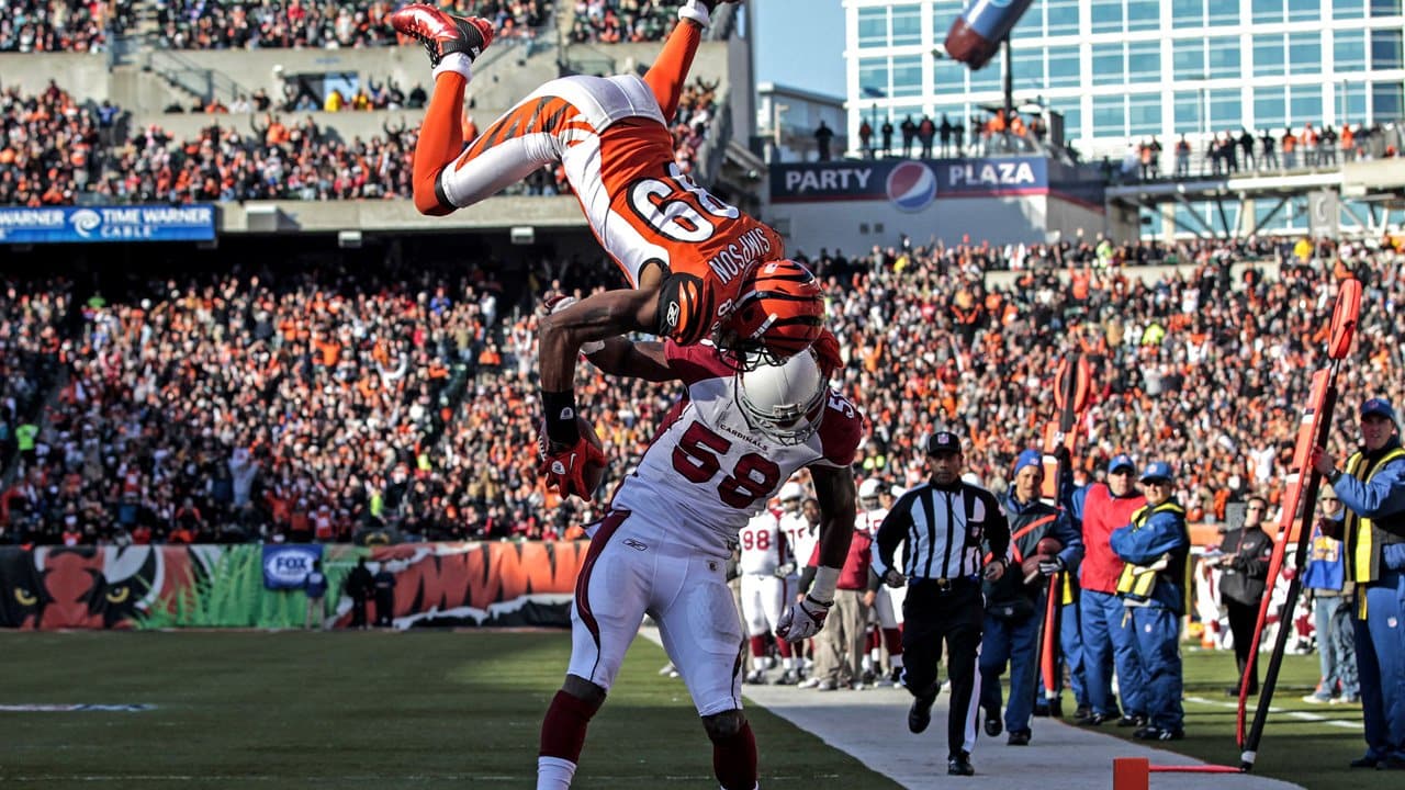 NFL: Jerome Simpson somersault touchdown for Cincinnati