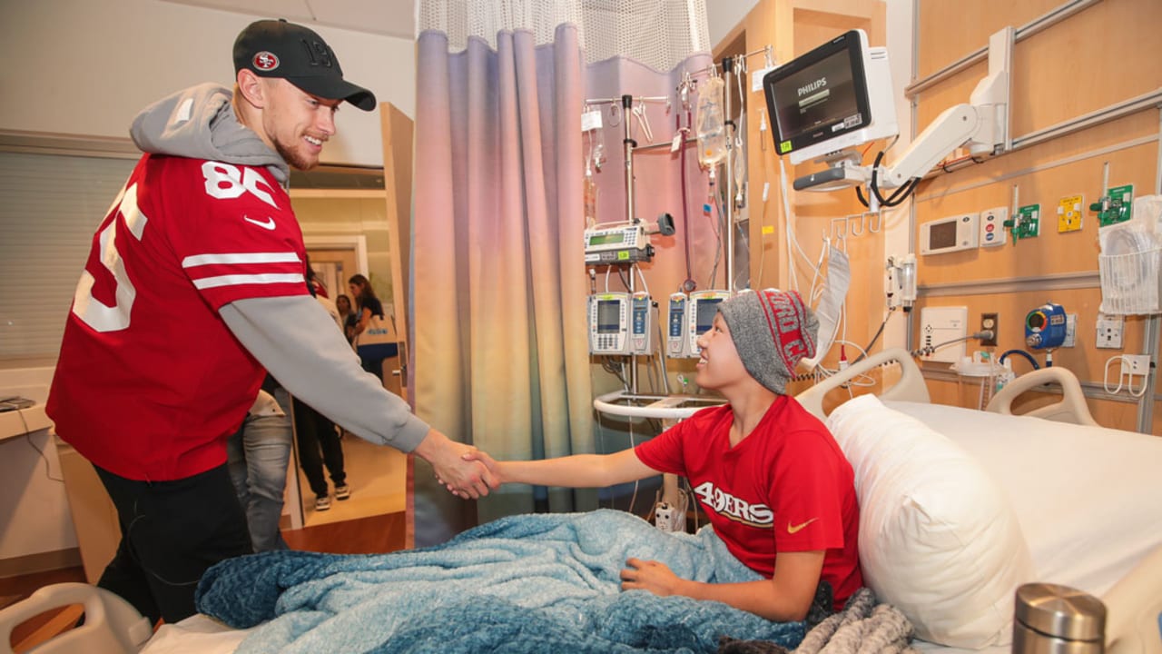 George Kittle Brightens Day for Children's Hospital Patients