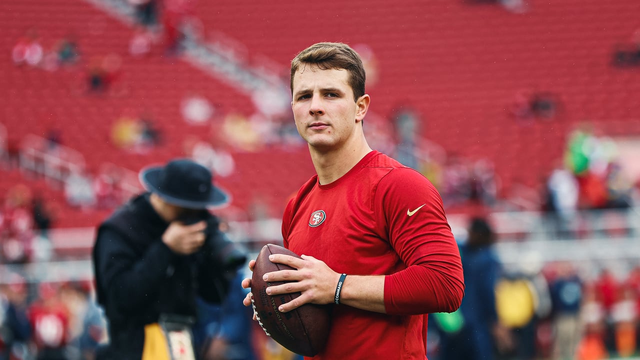 John Lynch provides an update on 49ers QB Brock Purdy's recovery