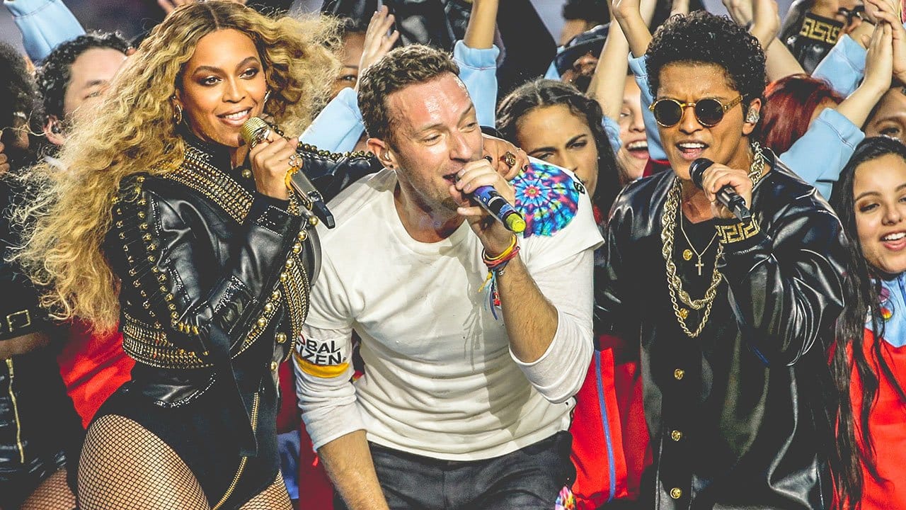 Coldplay, Beyoncé, Bruno Mars combine for Super Bowl halftime