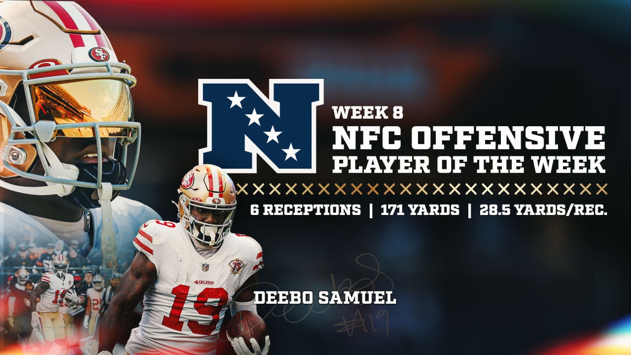 Deebo Samuel Off to Historic Start; Named NFC Offensive Player of