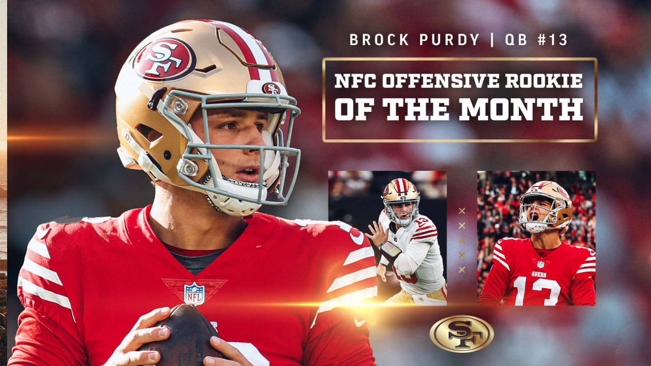Brock Purdy Named NFC Offensive Rookie of the Month
