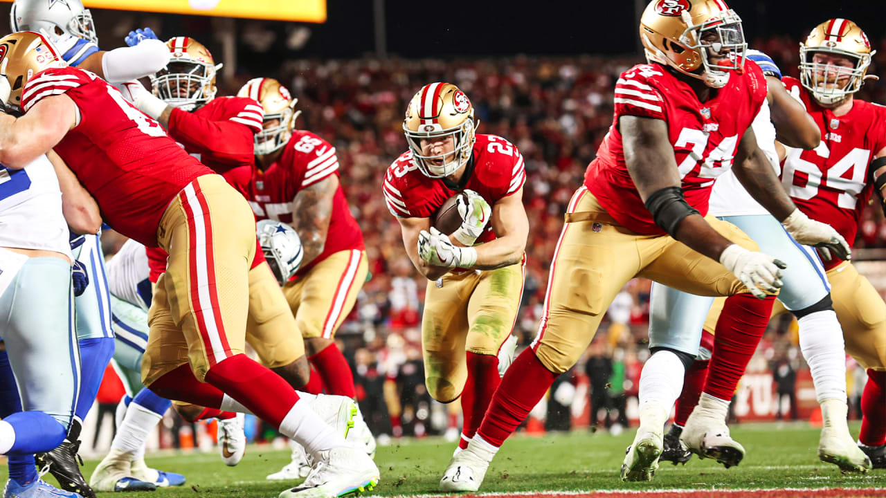 49ers' Christian McCaffrey scores 4 TDs in win vs. Cardinals; San