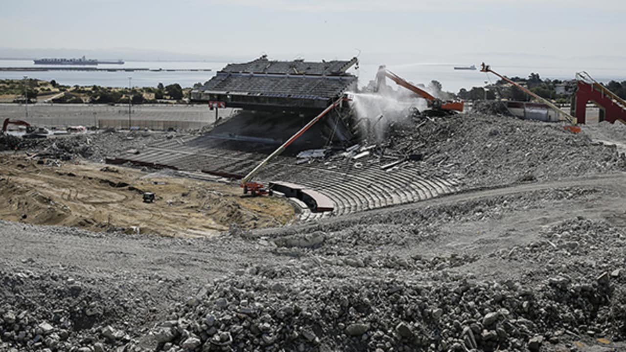 Candlestick Park Being Demolished