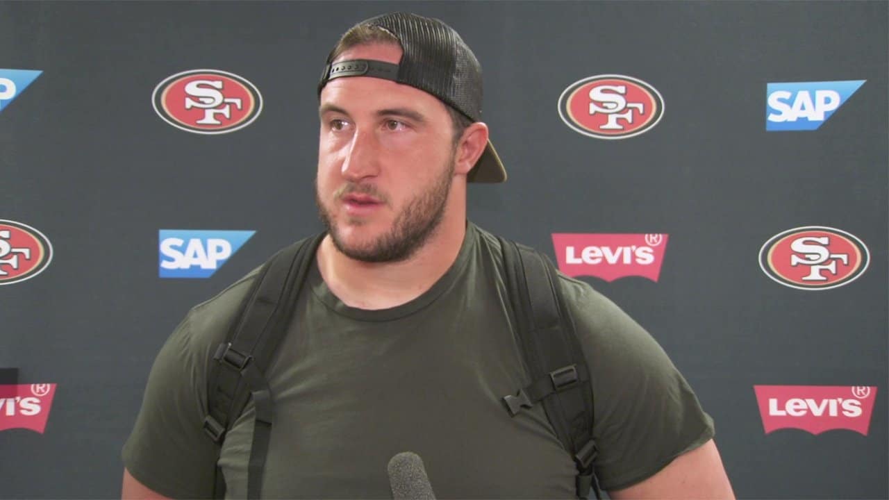 OT Joe Staley Evaluates 49ers Offensive Line.