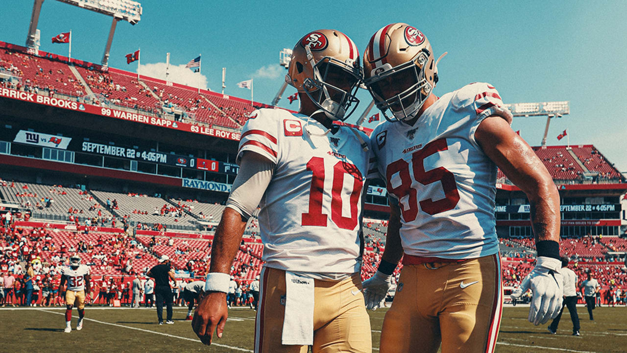 George Kittle says he hasn't spoken to Jimmy Garoppolo since 2021