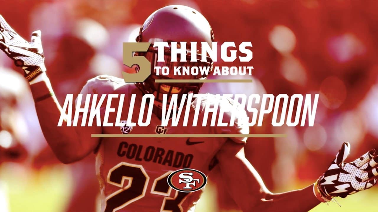 Ahkello Witherspoon Stats, News and Video - CB