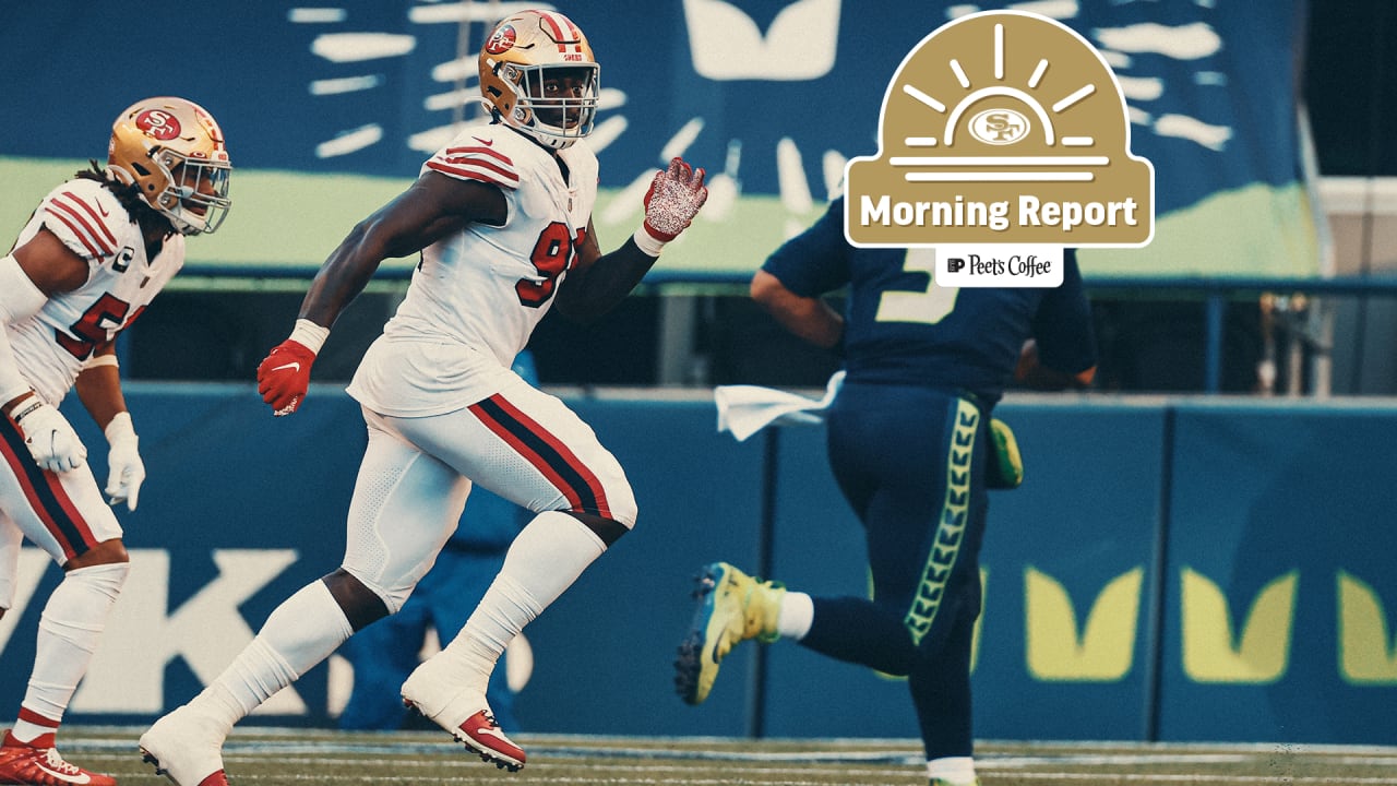 Morning Report Javon Kinlaw in Top 5 of QB Pressures by a Rookie