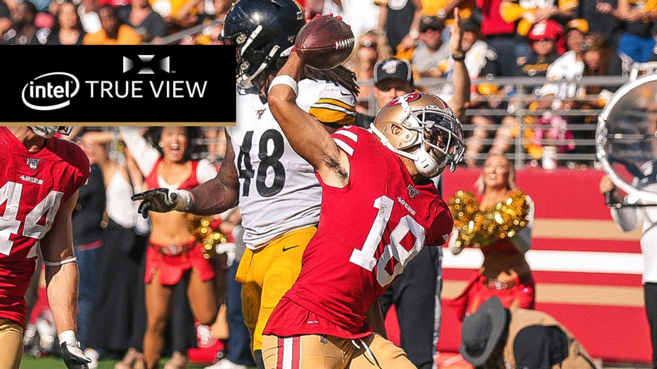 Dante Pettis hauls in first catch as a Giant