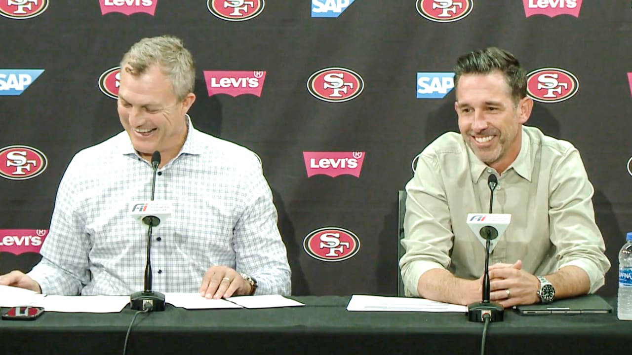 John Lynch And Kyle Shanahan Review 2023 NFL Draft | Press Pass