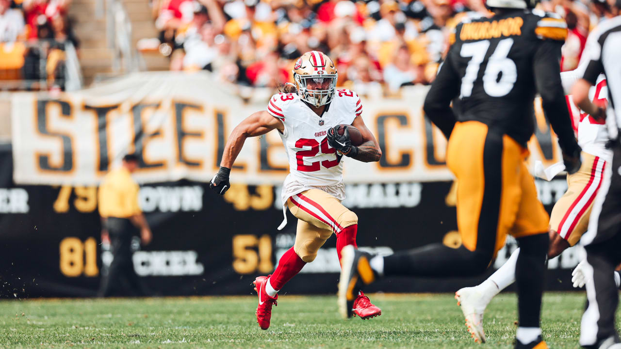 Talanoa Hufanga with a pick-six for the San Francisco 49ers