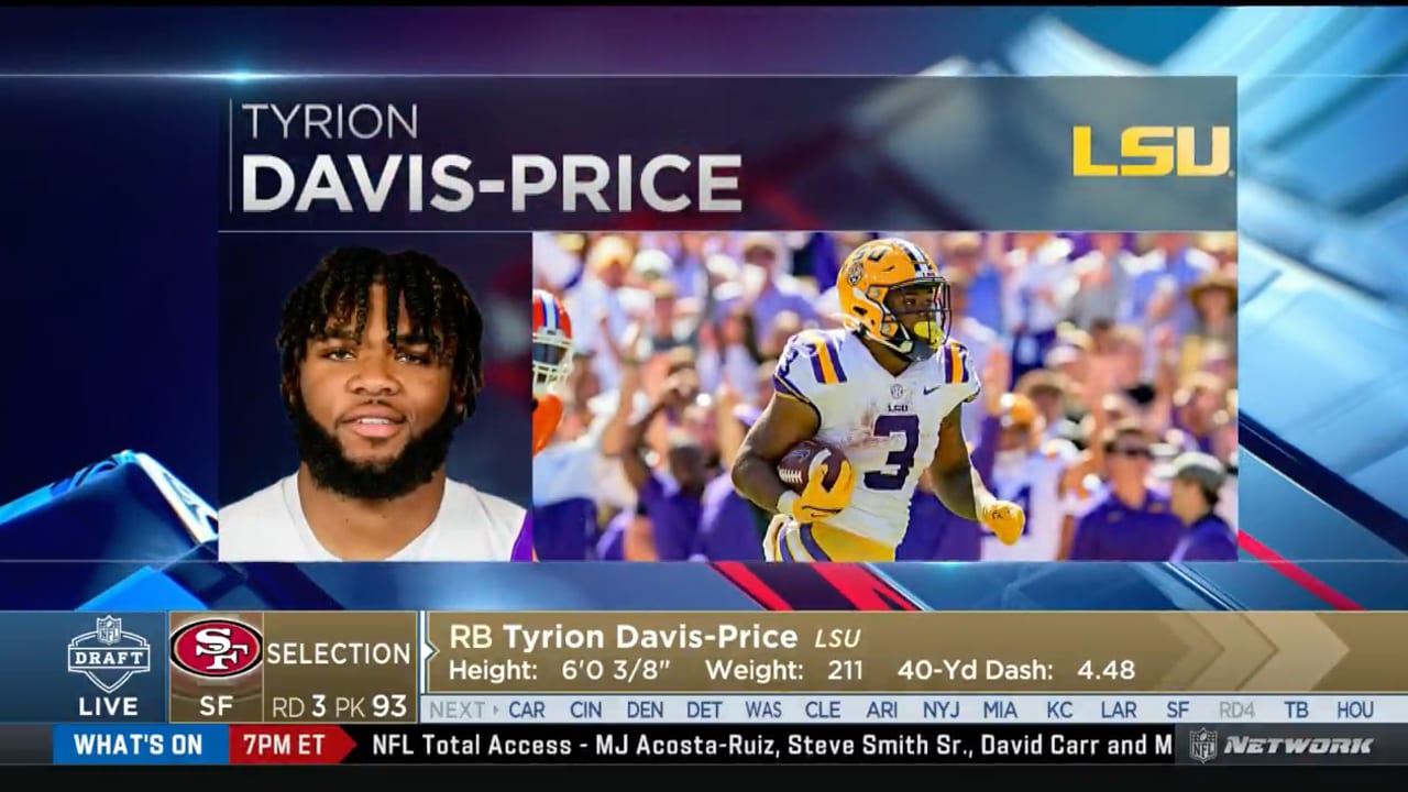 USC RB Tyrion Davis-Price Selected with 93rd-Overall Selection by