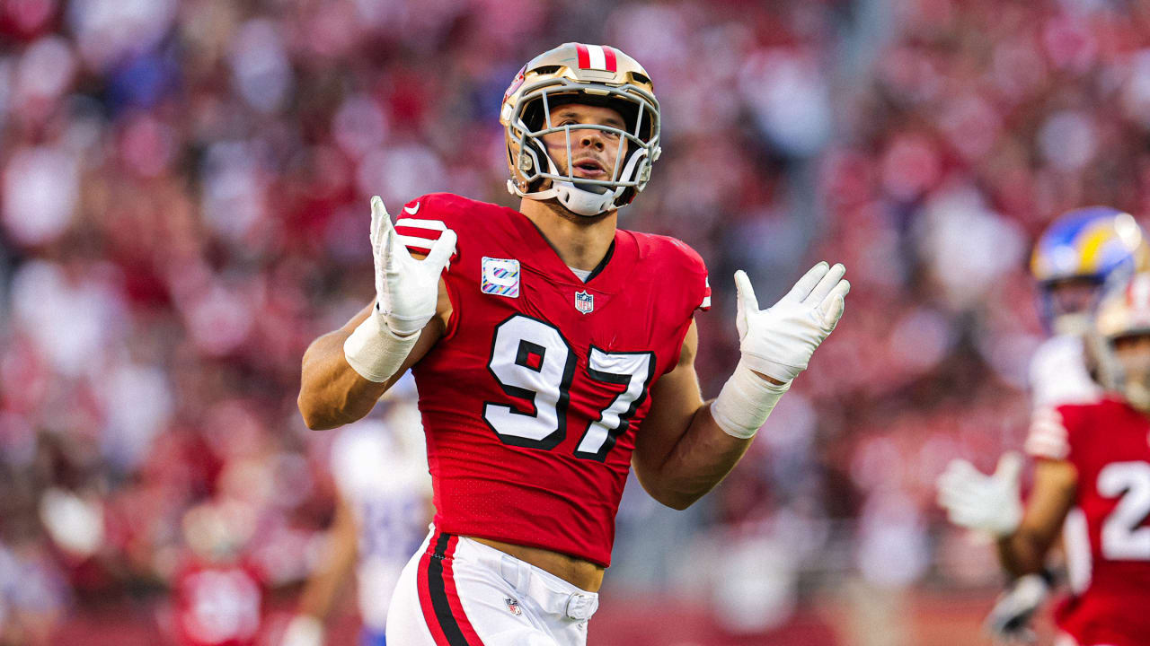 Every Nick Bosa Sack From the First Half of the 2022 Season