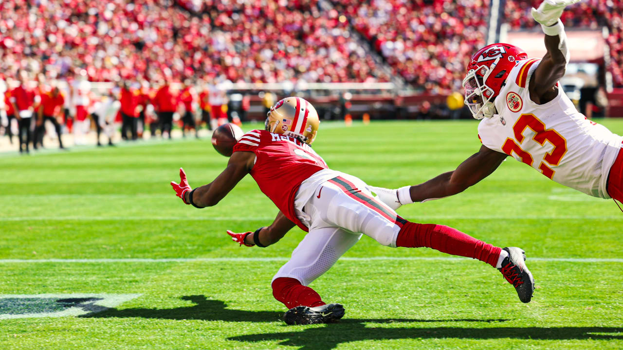 Ray-Ray McCloud III of the San Francisco 49ers on the sideline before  News Photo - Getty Images