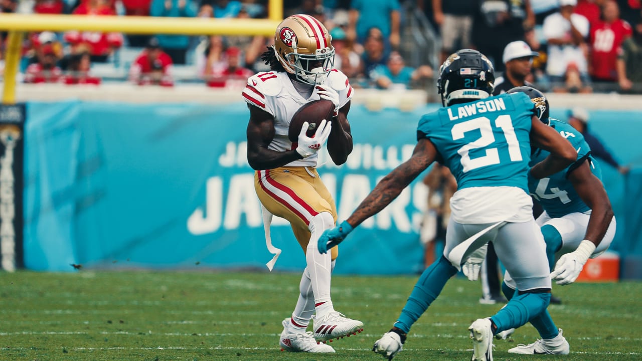 Early candidate for play of the year? Rookie Brandon Aiyuk has a crazy  hurdle for a 49ers TD