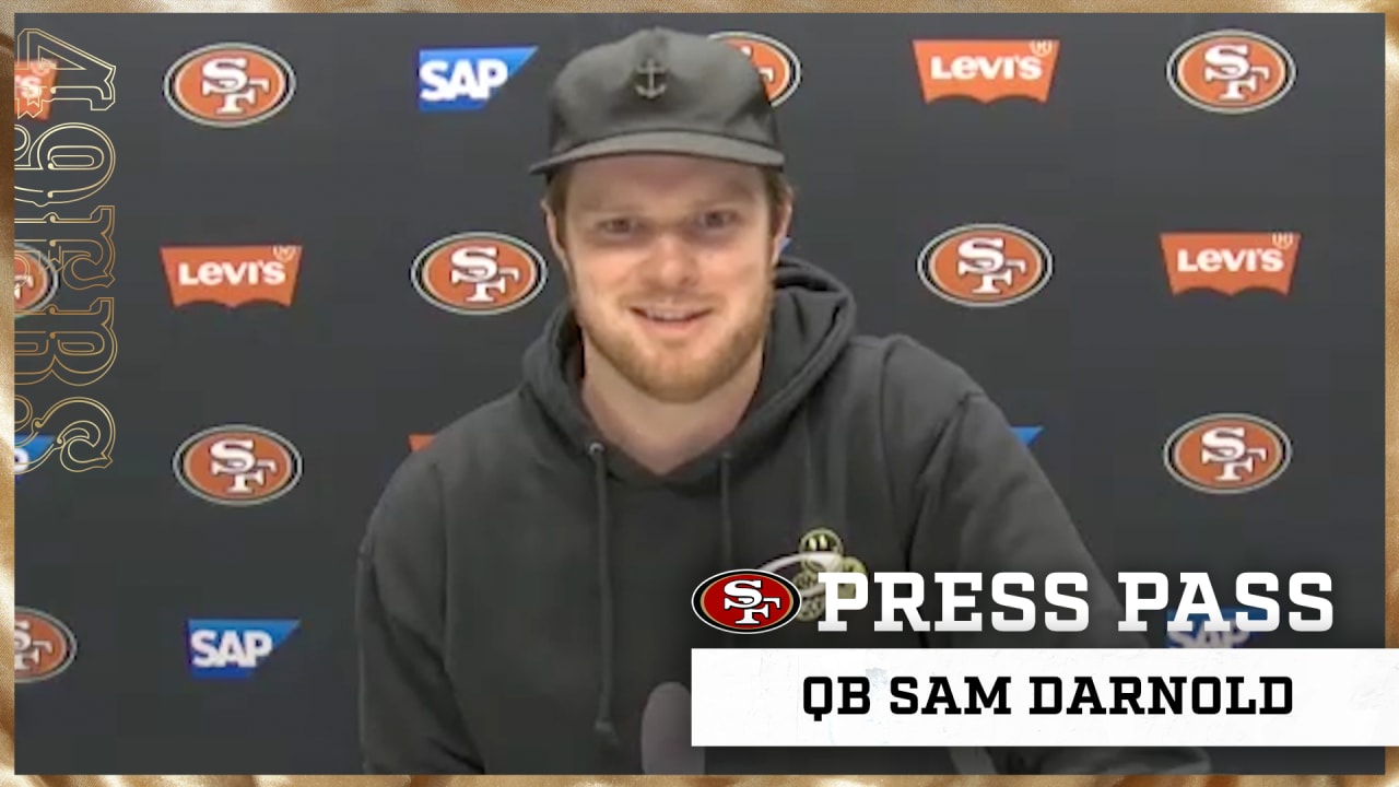 Sam Darnold Talks Joining the 49ers QB Room Press Pass