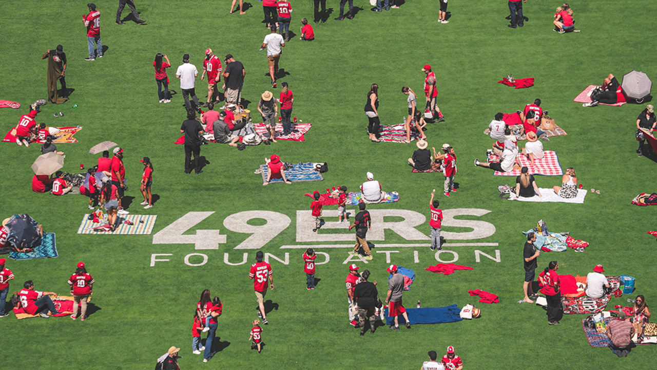 San Francisco 49ers - One month 'til the #49ers Picnic on the Field  benefiting the 49ers Foundation! Included in your ticket: • complimentary  meal • tastings from local breweries • games &