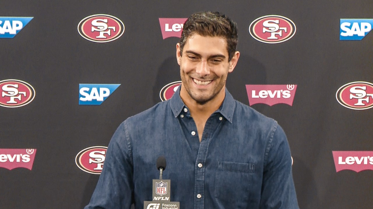 Jimmy Garoppolo Reviews 3431 Win Over The Los Angeles Rams