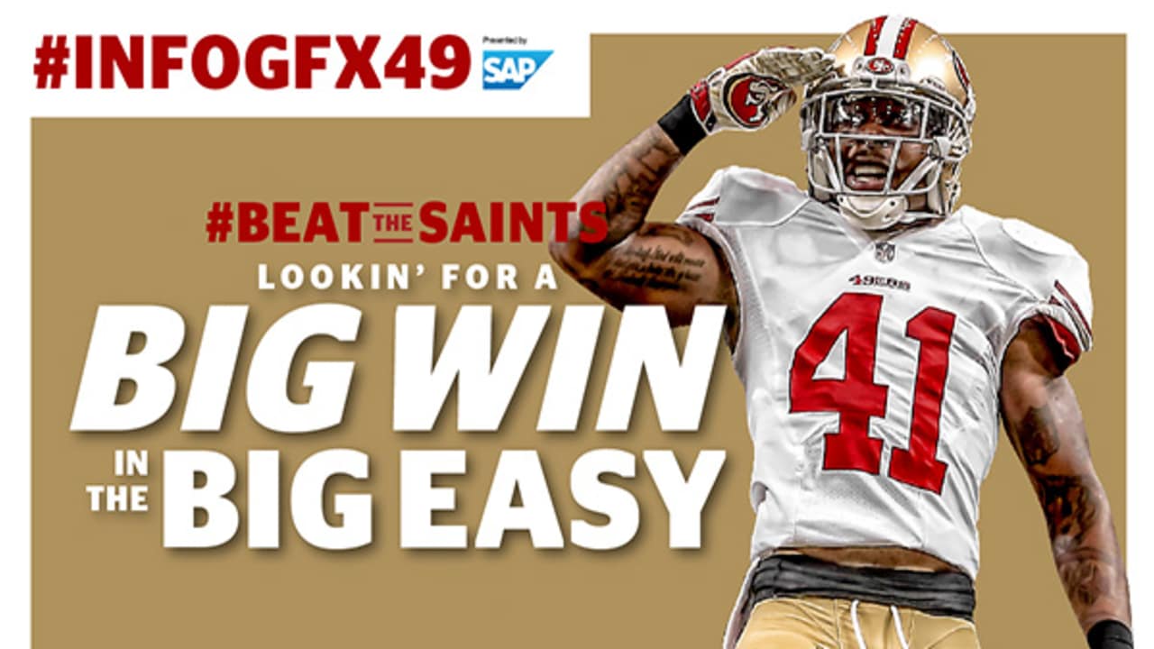 Infographic 49ers vs. Saints Preview