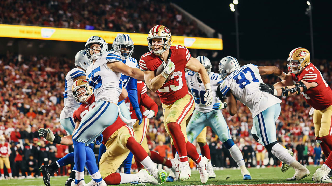 Christian McCaffrey Hurdles Cardinals Defender On the Way to his Second TD