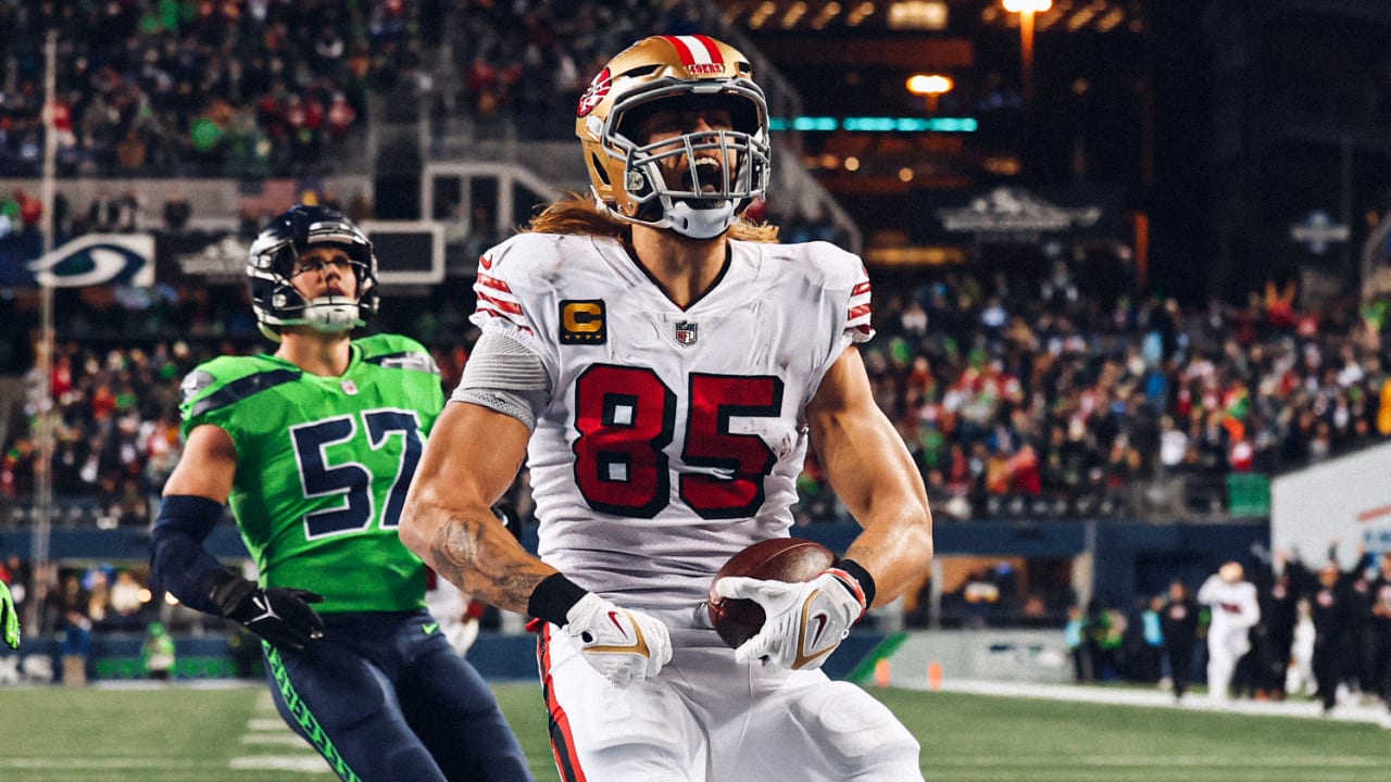 Cincinnati, OH, USA. 15th Sep, 2019. San Francisco 49ers tight end George  Kittle (85) runs after a catch during NFL football game action between the  San Francisco 49ers and the Cincinnati Bengals