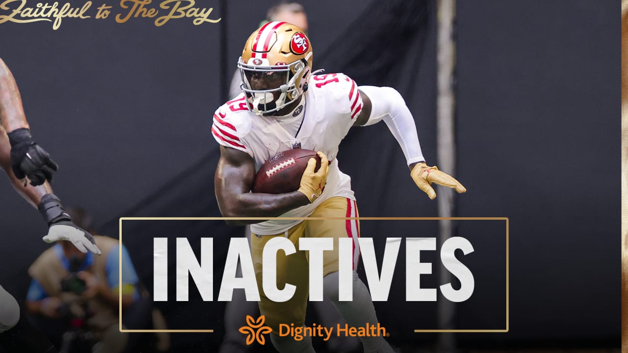 49ers WR Deebo Samuel (hamstring) active vs. Saints