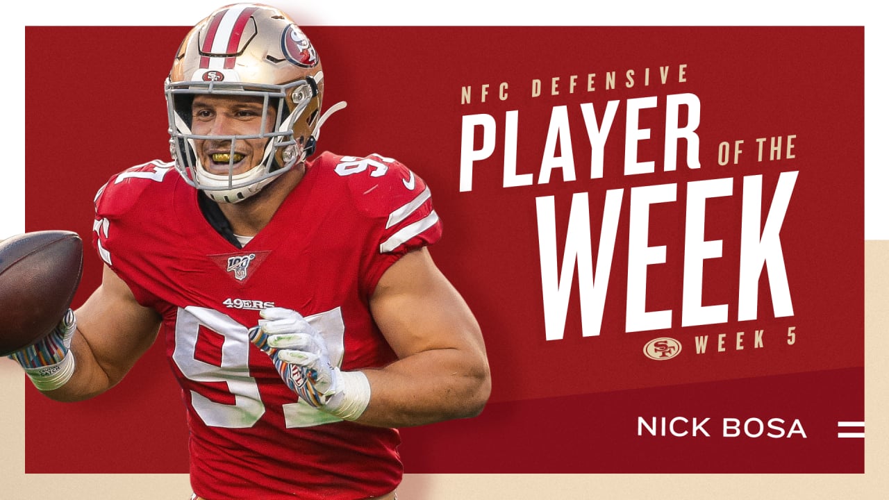 Nick Bosa Named NFC Defensive Player of the Week