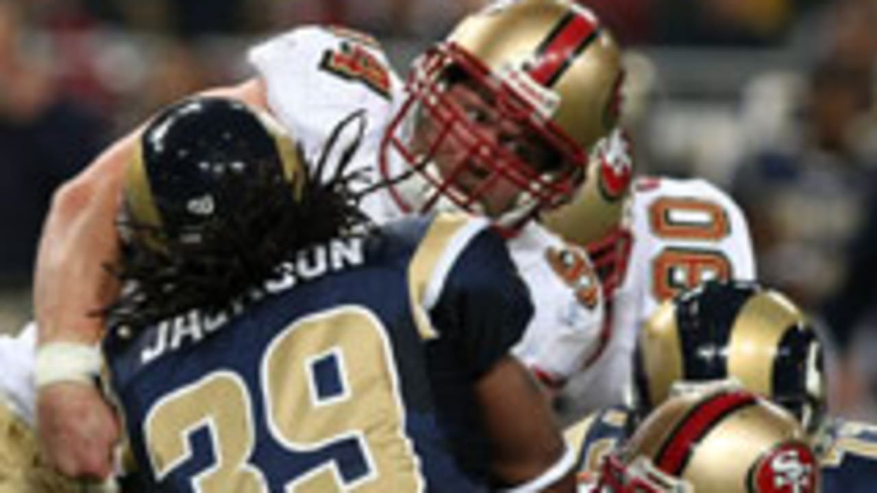 San Francisco 49ers linebacker Fred Warner talks to NFL Legends Ray Lewis  and DeMarcus Ware about being selected to 2023 Pro Bowl Games