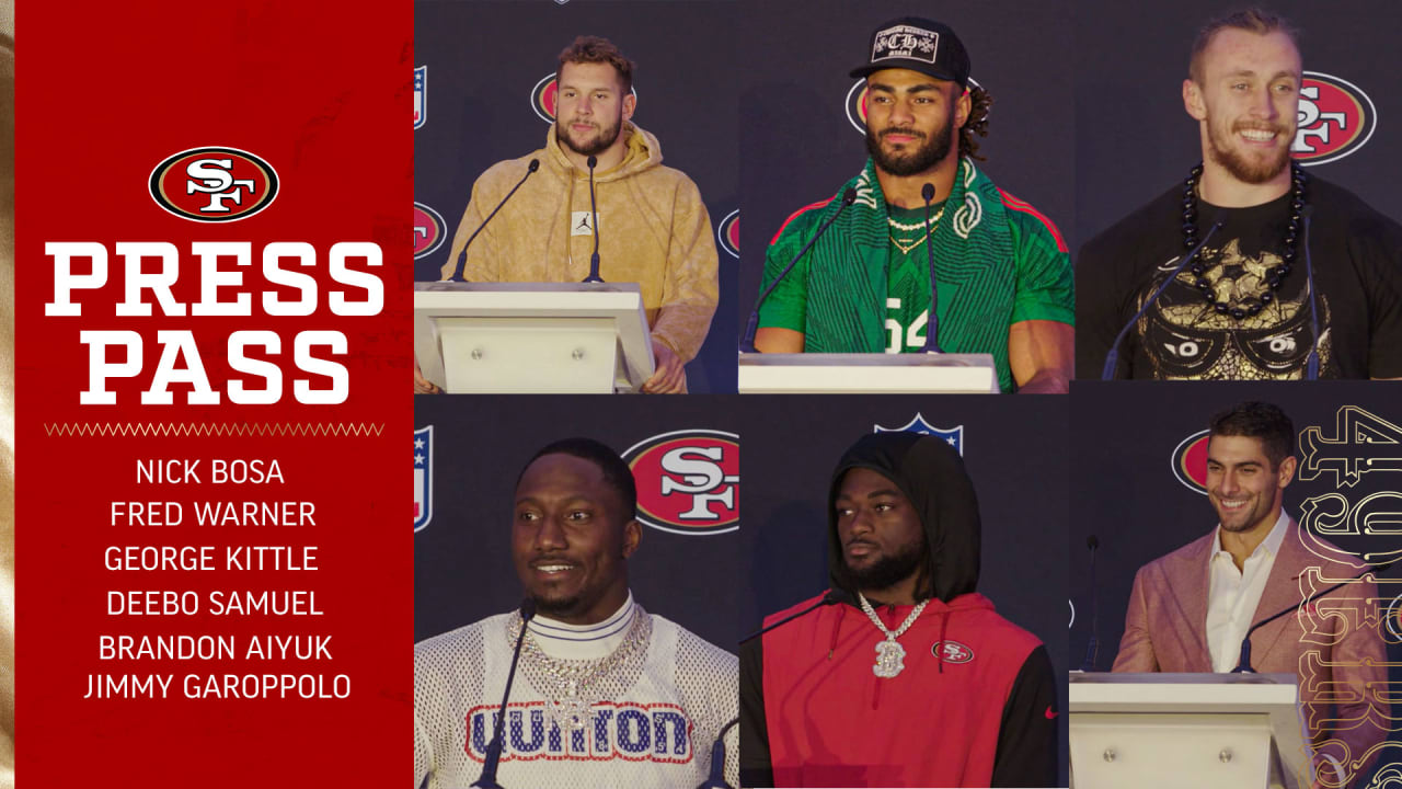 Top San Francisco 49ers Deebo Samuel Nick Bosa George Kittle Jimmy