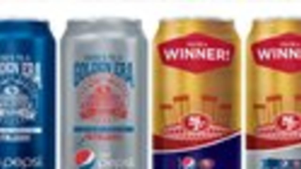 Gold Pepsi Cans for 49ers Rewards