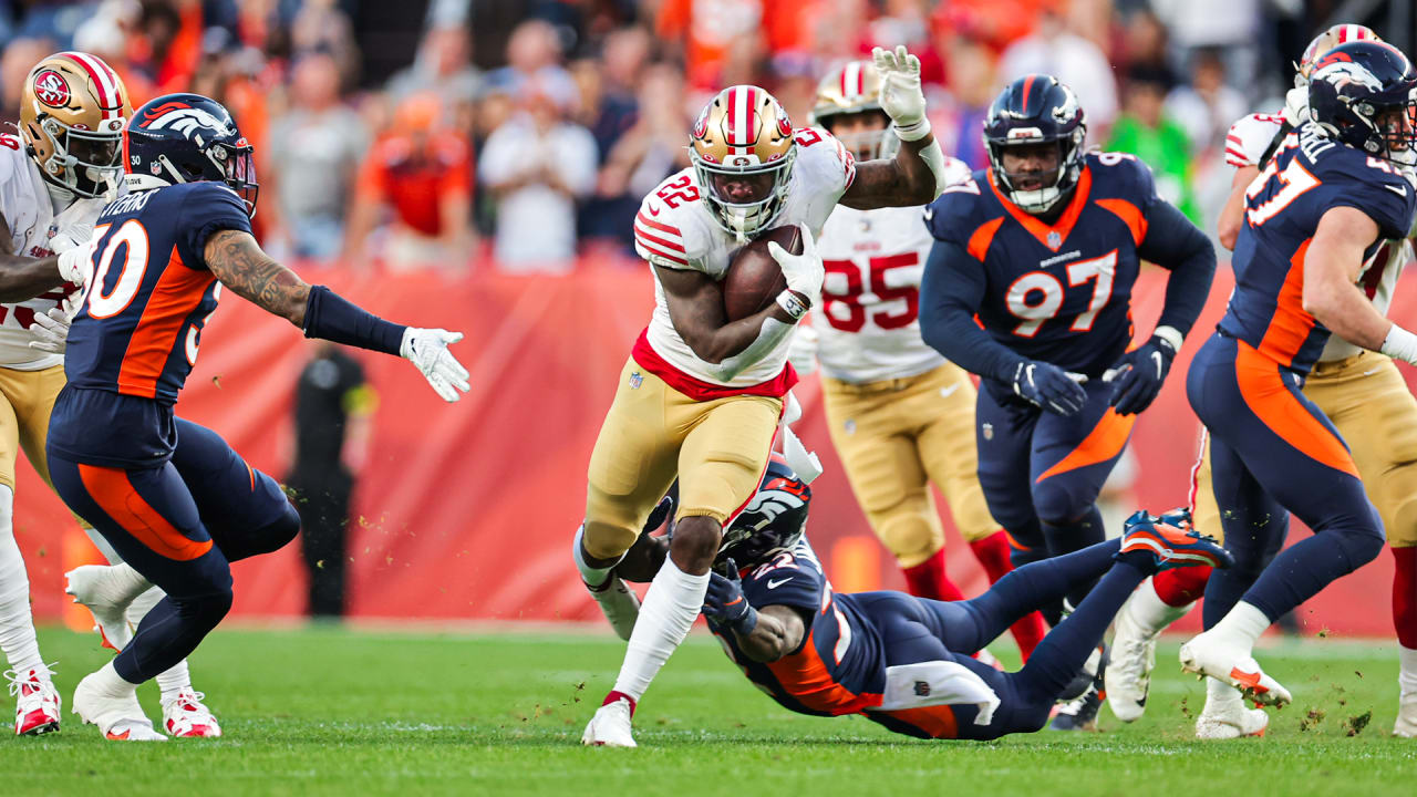 San Francisco 49ers linebacker Fred Warner is a heat-seeking missile on a  third-down sack vs. Los Angeles Rams quarterback Matthew Stafford