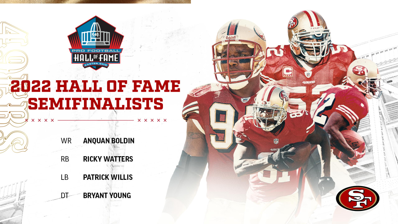Four Former 49ers Named Semifinalist for Pro Football Hall of Fame Class of  2022
