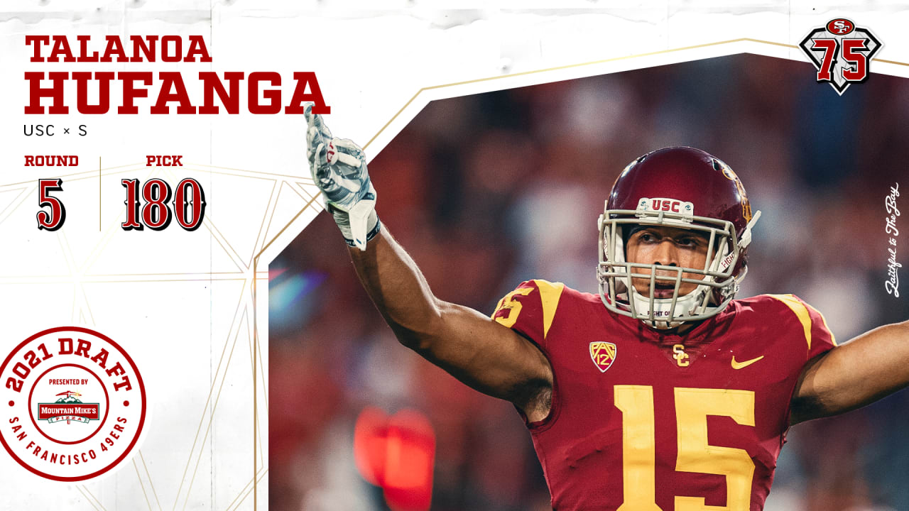 49ers Select S Talanoa Hufanga With The No 180 Pick In The 21 Nfl Draft