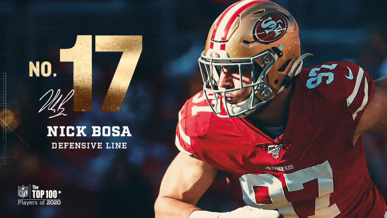 Nick Bosa Earns Noteworthy Placement on First NFL Top 100 Ranking