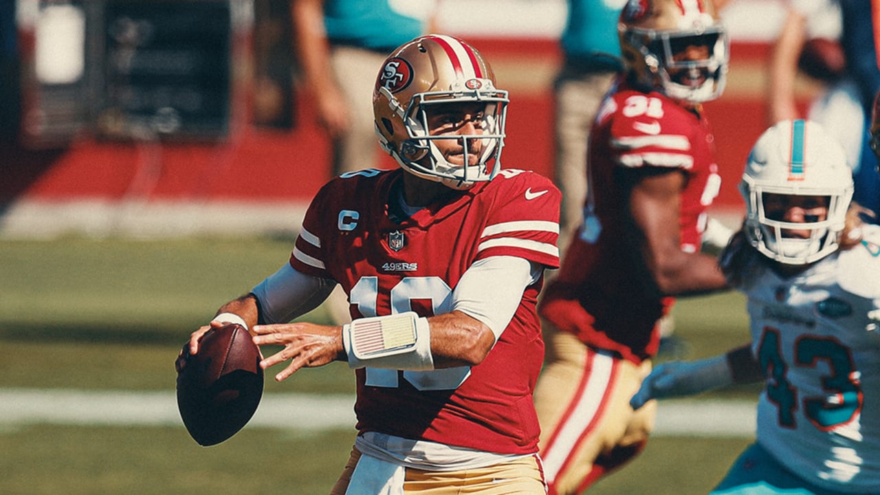 Jimmy Garoppolo suffers season-ending injury as 49ers beat Dolphins: Who  could replace him? - The Athletic