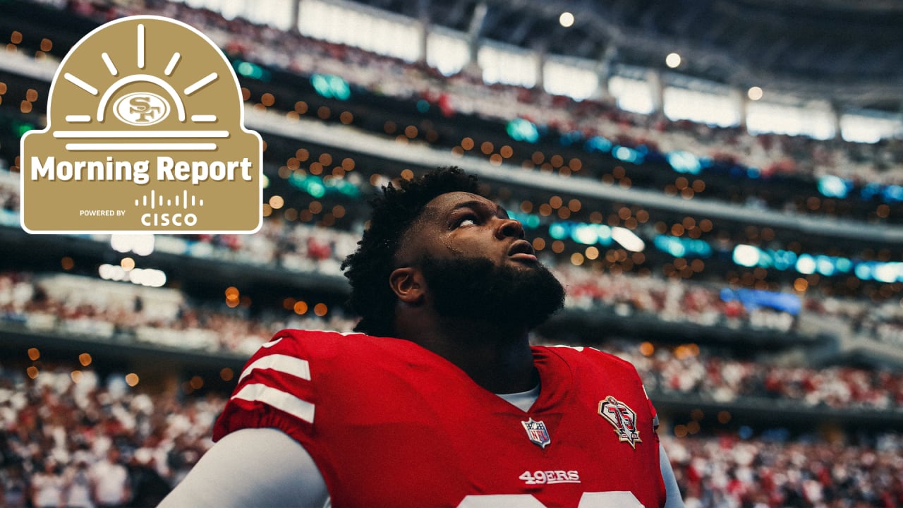 PHILADELPHIA, PA - SEPTEMBER 19: San Francisco 49ers DL Arden Key (98)  looks on before the game between the San Francisco 49ers and Philadelphia  Eagles on September 19, 2021 at Lincoln Financial