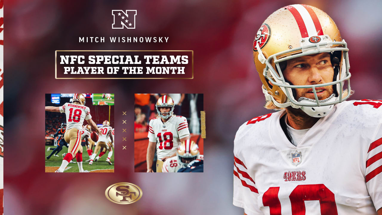 Mitch Wishnowsky Named NFC Special Teams Player of the Month