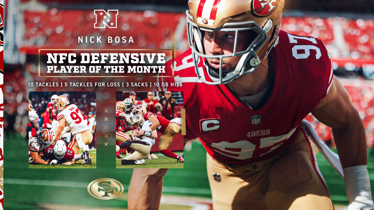 Nick Bosa Named NFC Defensive Player of the Month