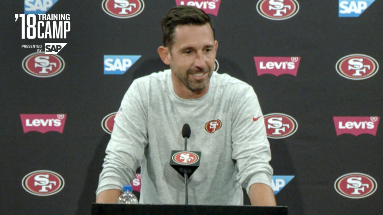 San Francisco 49ers on X: Kyle Shanahan and @JohnLynch49ers will hold  their #49ersCamp opening press conference today at 12:30 PM PT! Watch LIVE  here on Twitter,   and  / #49ers app.