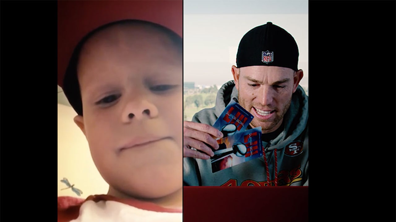 49ers' Robbie Gould surprises young cancer survivor with Super